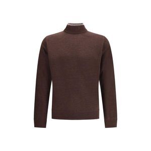 Cruna ASPEN Pullover Long Sleeve Knit Men Brown Sweaters